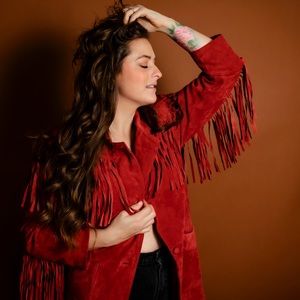 Vintage Suede Fringe Jacket